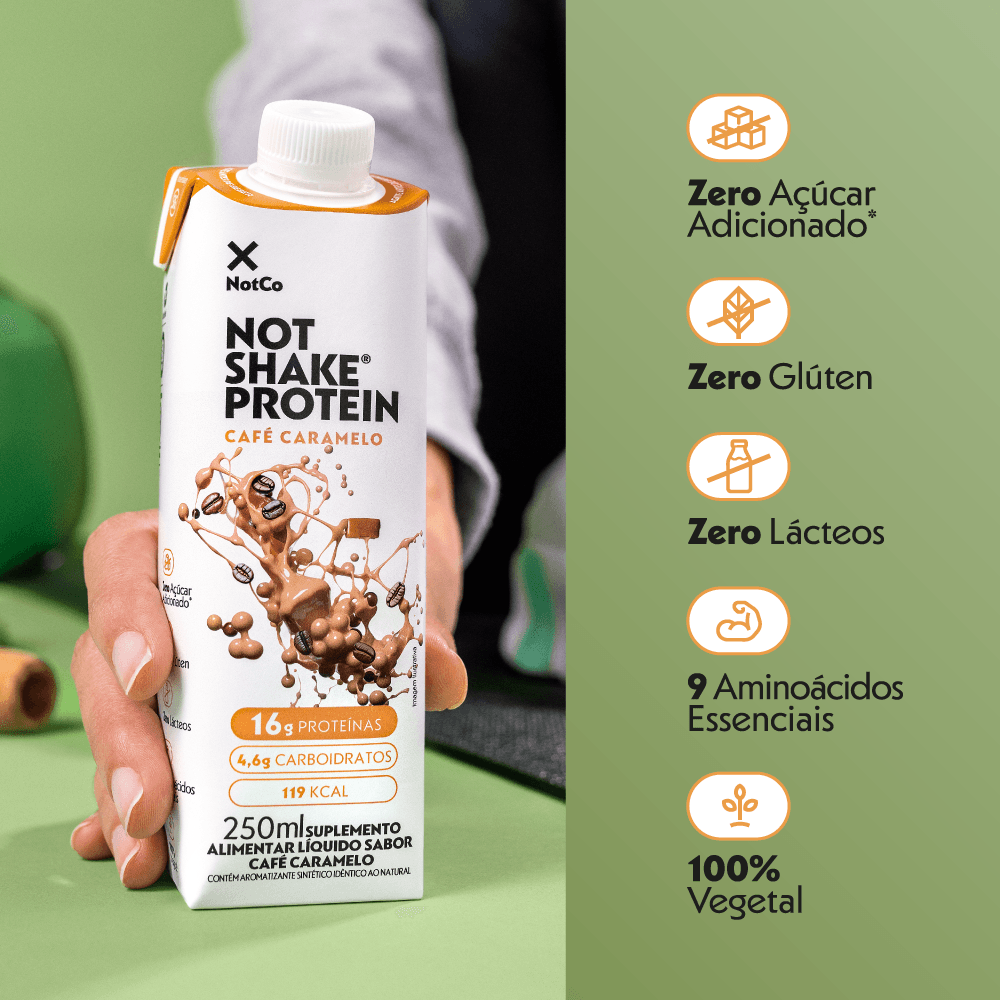 BEBIDA VEGETAL NOT SHAKE PROTEIN 250ML - NOTCO