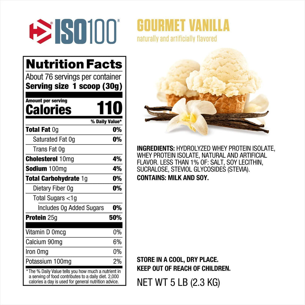 ISO 100 Hydrolyzed Protein Power 5libras - DYMATIZE