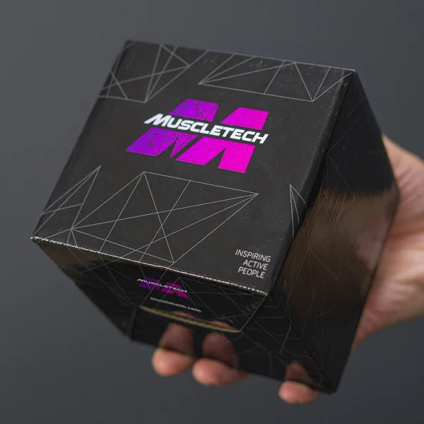 Muscletech Tazón Ceramica 600 Ml Negro Logo Morado