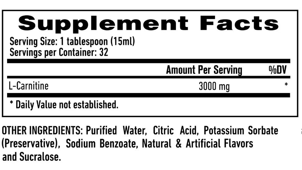 L-carnitina Liquida 3000 - 32 Servicios - 1up Nutrition