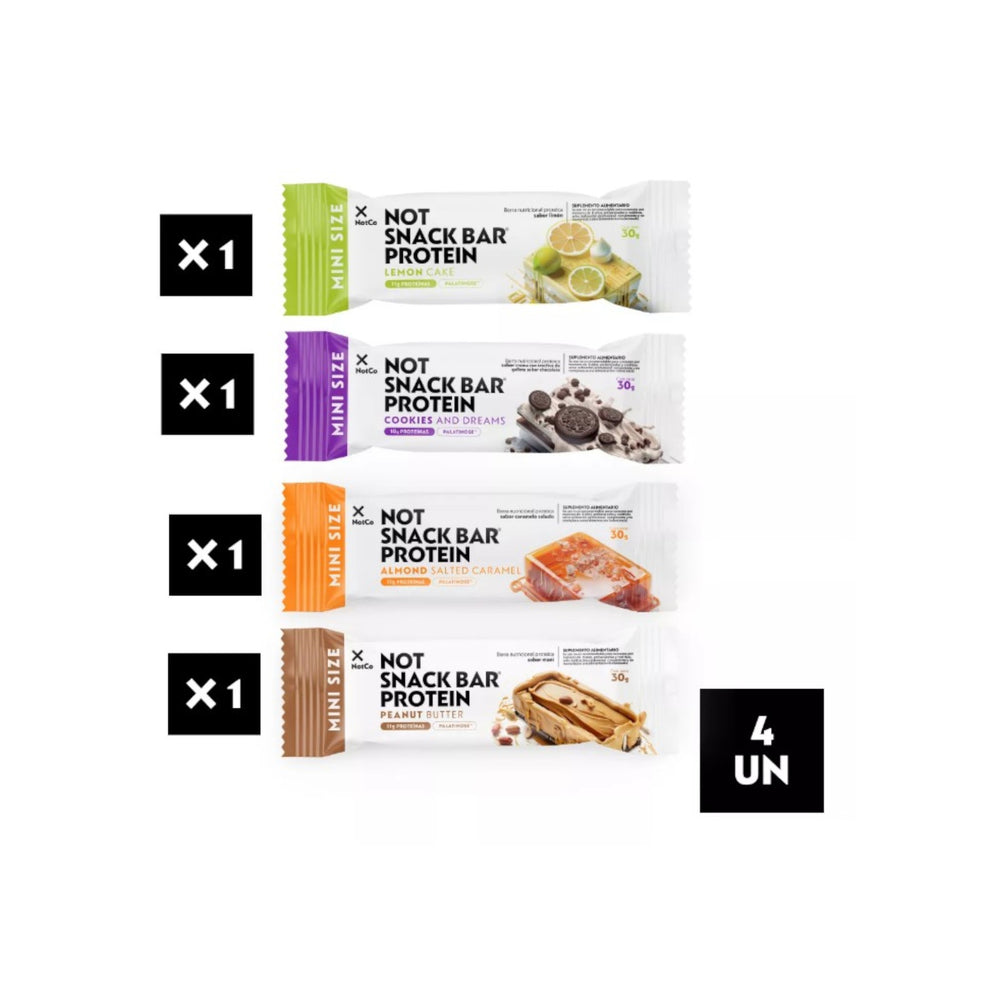 BARRAS DE PROTEINA NOTSNACK BAR MIX 4 SABORES 120GR - NOTCO