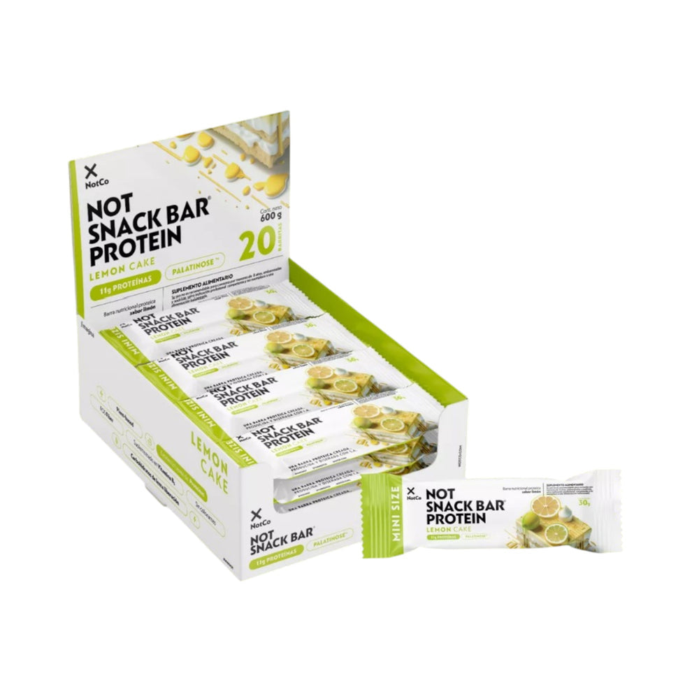 BARRAS DE PROTEINA NOTSNACK BAR LEMON CAKE 600GR 20 UNIDADES- NOTCO