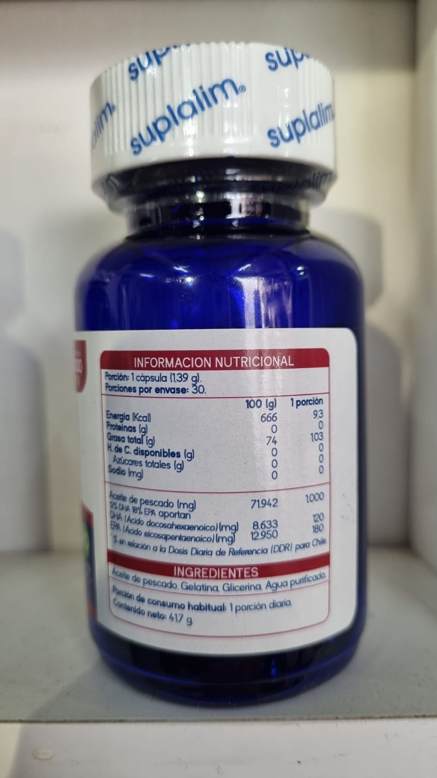 2 FRASCOS OMEGA 3 30 CAPSULAS C/U - SUPLALIM