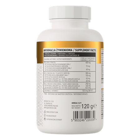 OMEGA 3-6-9 - 90 CÁPSULAS - OSTROVIT