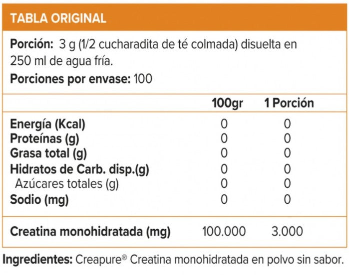 ON CREATINA CREAPURE (300 Gr)