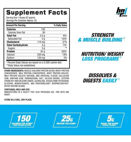 Proteina Bpi Sports Whey Hd 4.2 Lb - Alphasuplestore