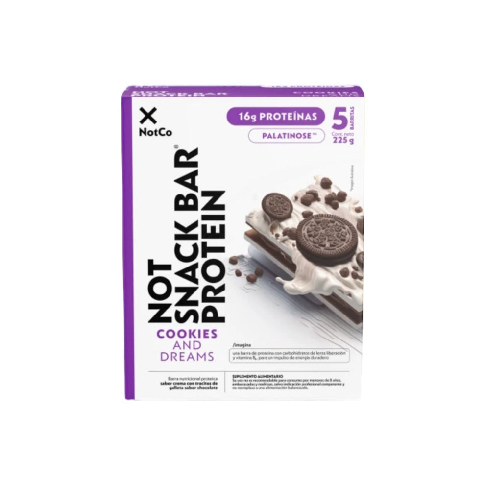 BOX 5 BARRAS DE PROTEINA NOTSNACK BAR 45GR - NOTCO