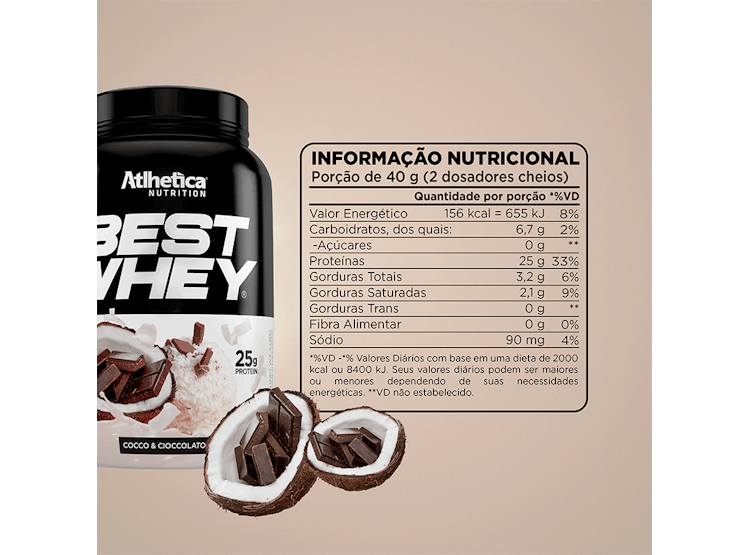 Proteina Best Whey 5LB - Atlhetica Nutrition - Alphasuplestore