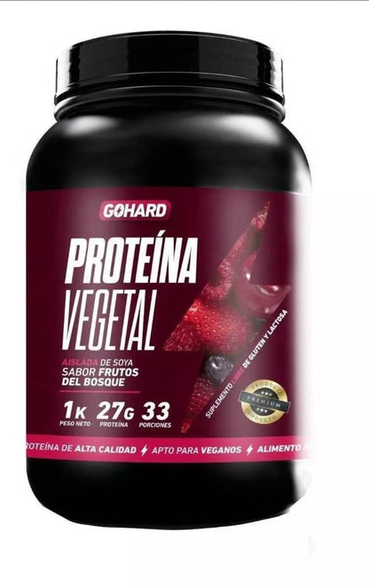 Proteína Vegetal Go Hard 1Kg 33 Servicios - Alphasuplestore