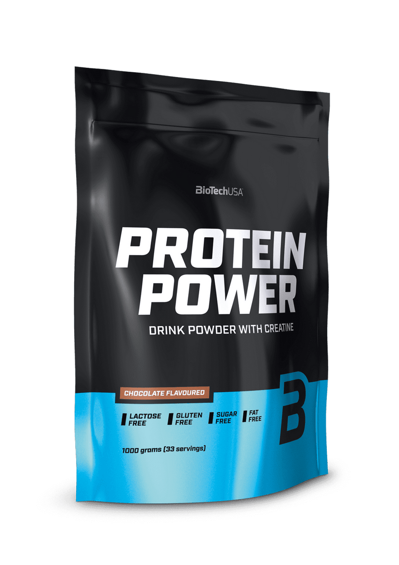 Protein Power Con Creatina - Biotechusa - 1 Kilo – Alphasuplestore