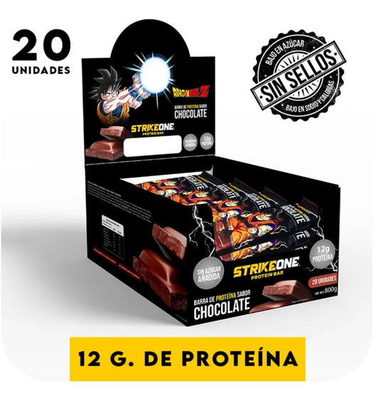 BARRA DE PROTEINA 12 GR - STRIKE ONE BOX 20 UNIDADES - 4 VARIEDADES
