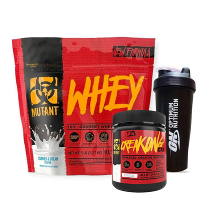 PROTEINA MUTANT WHEY 5LB + CREATINA CREAKON CX8 + SHAKER - MUTANT