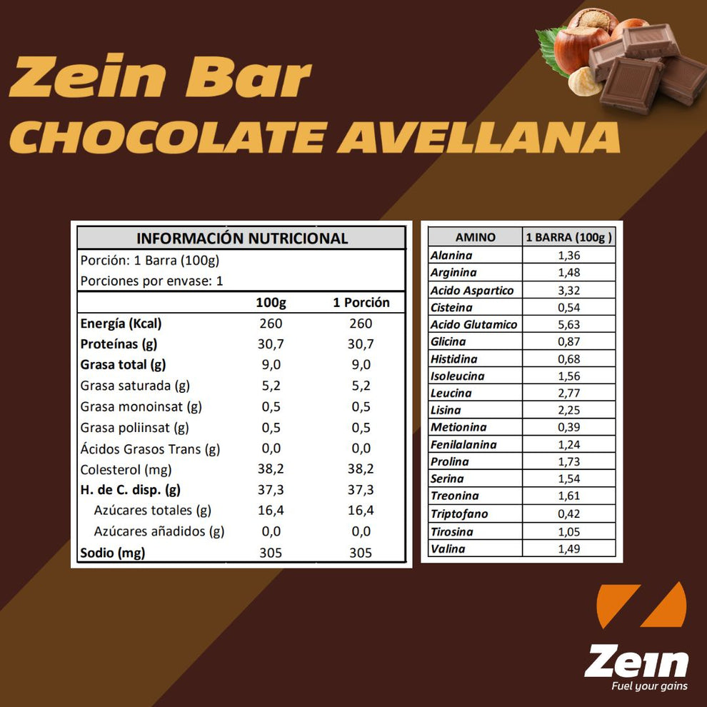 BOX DE 12 BARRAS DE PROTEINA ZEIN BAR 100GR NORMAL O MIXTA - ZEIN
