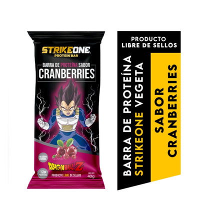 VEGETA - CRANBERRIES BARRA DE PROTEÍNA STRIKEONE (20 UDS)