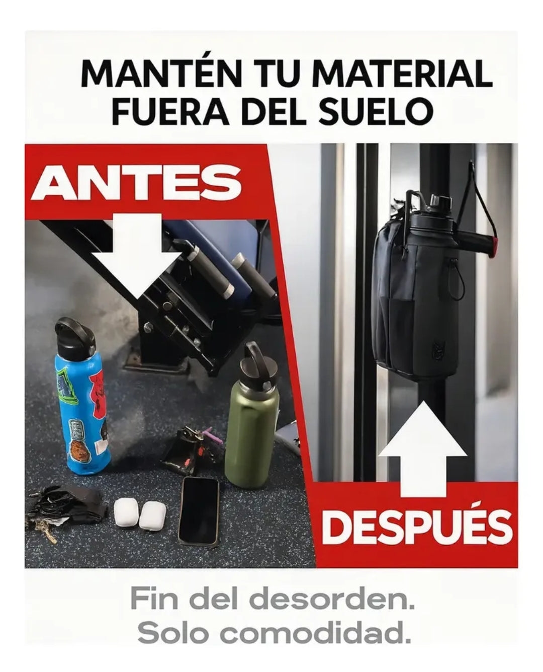 BOLSO MAGNÉTICO PORTA BOTELLA DEPORTIVO MULTIFUNCIONAL