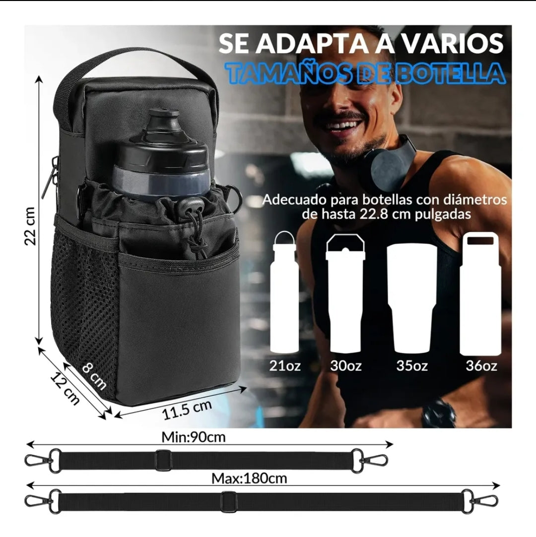 BOLSO MAGNÉTICO PORTA BOTELLA DEPORTIVO MULTIFUNCIONAL