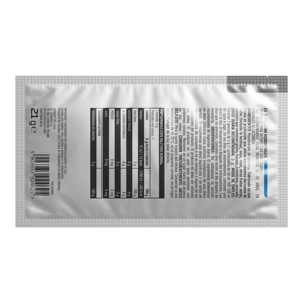 CREATINA OSTROVIT 21 G - SIN SABOR - SACHET SEMANAL