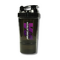 Shaker MUSCLETECH c/batidor & 2 compartimientos (POLVO/PASTILLERO) Black - 500 ml