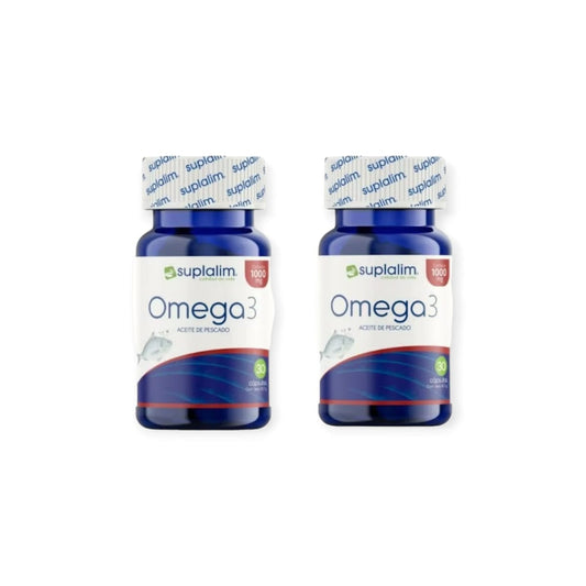 2 FRASCOS OMEGA 3 30 CAPSULAS C/U - SUPLALIM