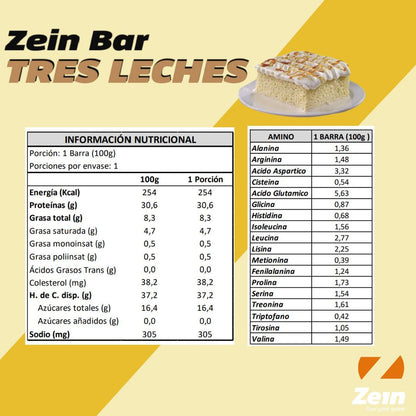 BOX DE 12 BARRAS DE PROTEINA ZEIN BAR 100GR NORMAL O MIXTA - ZEIN