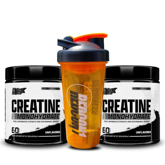 2 FRASCO DE CREATINA DRIVE 300GR+ SHAKER - NUTREX
