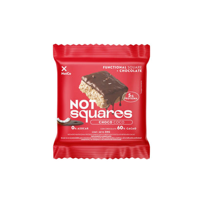 BARRAS DE PROTEINA NOT SQUARES 5 UNIDADES - NOTCO