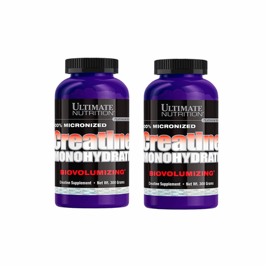 PACK 2 CREATINAS MICRONIZADAS ULTIMATE NUTRITION 300 GR - 120 PORCIONES