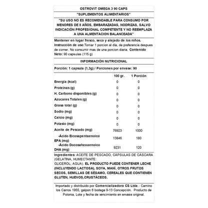 Omega 3 en Cápsulas Ostrovit