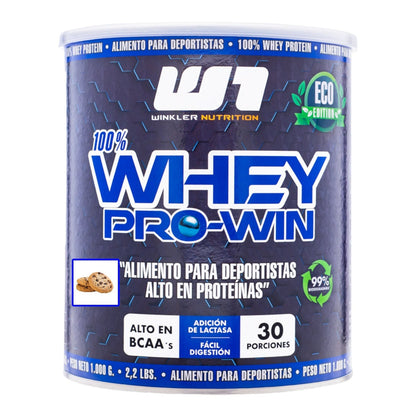 PROTEÍNA WHEY PRO-WIN 1 Kg 30 SERVICIOS COOKIES AND CREAMS- WINKLER NUTRITION