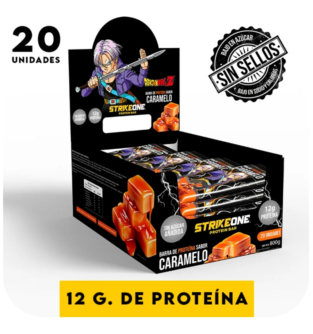BARRA DE PROTEINA 12 GR - STRIKE ONE BOX 20 UNIDADES - 4 VARIEDADES