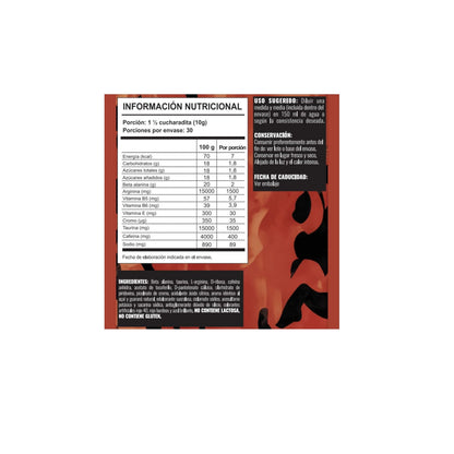 PRE-ENTRENO INFERNO 300GR - STRONGEST