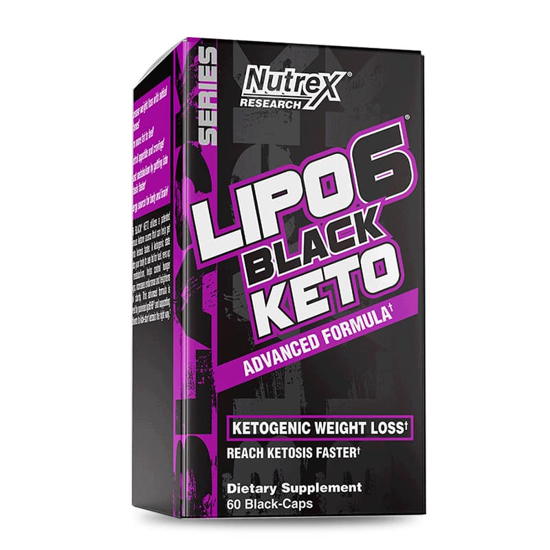 Lipo 6 black Keto - 60 Cápsulas -  Nutrex - Alphasuplestore