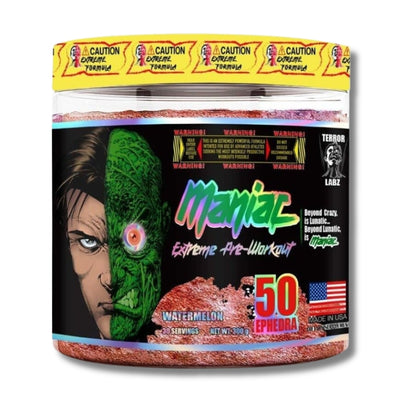 MANIAC EXTREME Pre-Workout USA – 300 grs / 30 servicios, watermelon