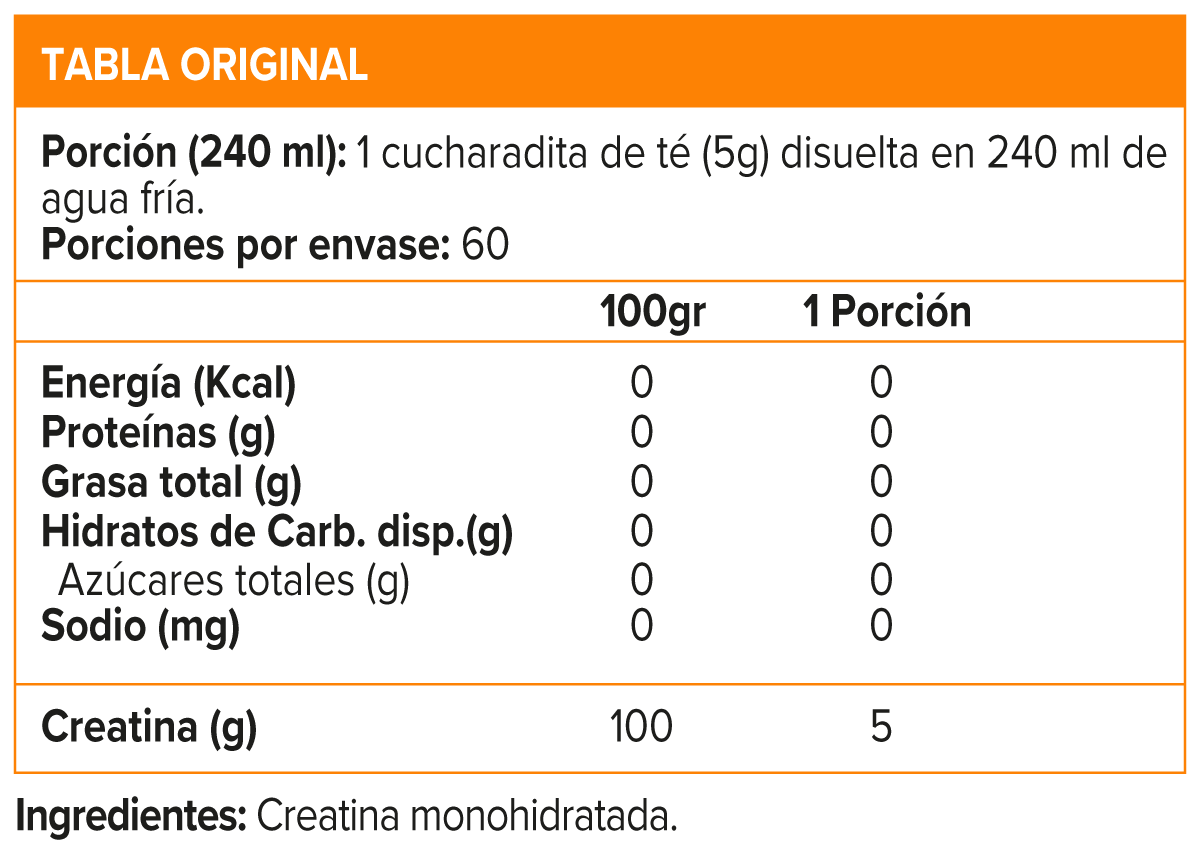 CREATINA POWDER - 300 GR. OPTIMUN NUTRITION